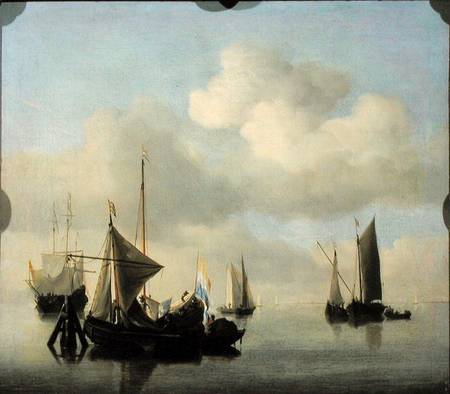Seascape in Calm Weather od Willem van de Velde d.J.