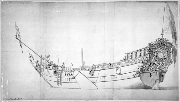 The Royal Yacht ''Mary'' od Willem van de Velde d.J.