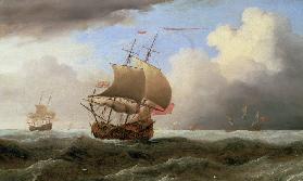 An English Ship Close-hauled in a Strong Breeze