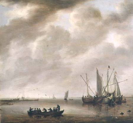 The Calm Sea od Willem van Diest