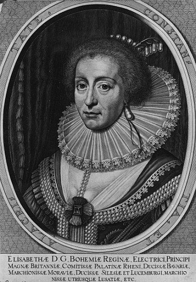Elizabeth, Queen of Bohemia od Willem (Wilhelm) Hondius
