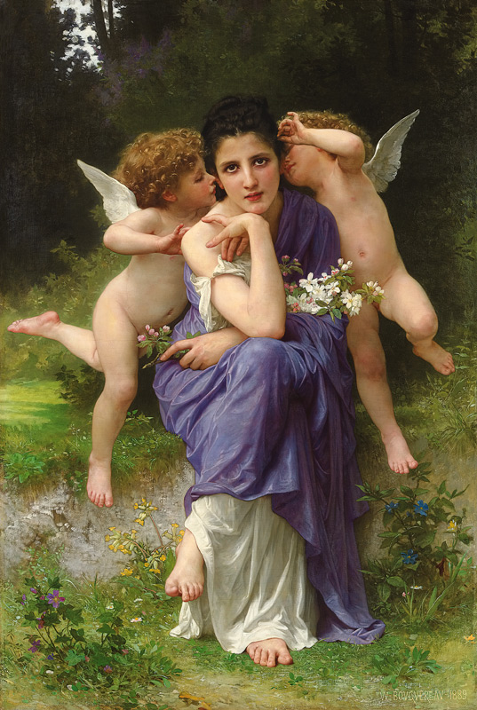 Frühlingsmelodie od William Adolphe Bouguereau