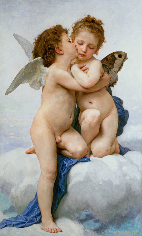 The First Kiss od William Adolphe Bouguereau