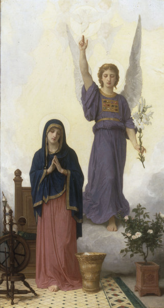 The Annunciation. od William Adolphe Bouguereau