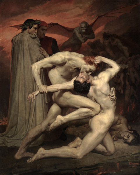Dante s Vergil v podsv&#283;tí od William Adolphe Bouguereau