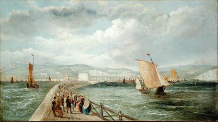 Dover from the Admiralty Pier od William Adolphus Knell