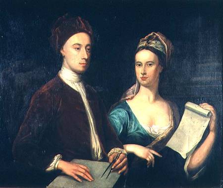  Portrait of Richard Boyle, 3rd Earl of Burlington (1695-1753) and his wife Lady Dorothy Savile (169 od William Aikman