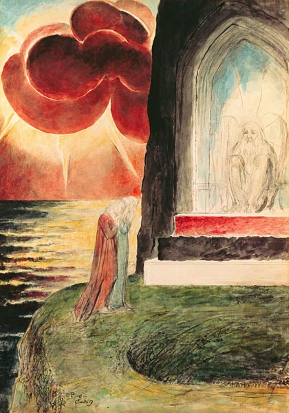 9th song from the string to Dantes of divine comedy od William Blake