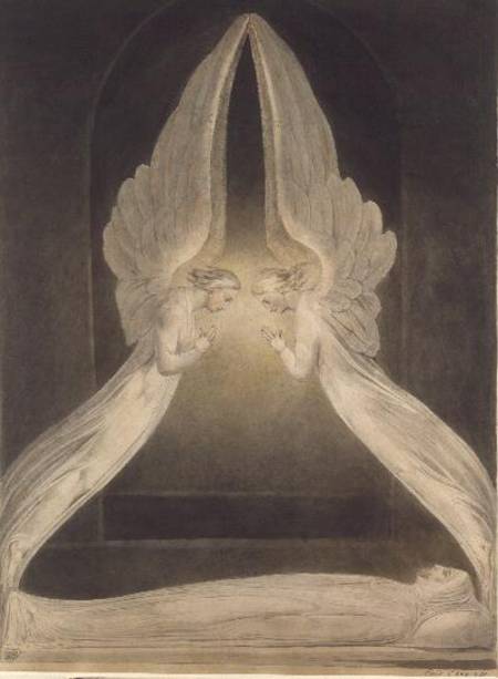 Christ in the Sepulchre, Guarded by Angels od William Blake