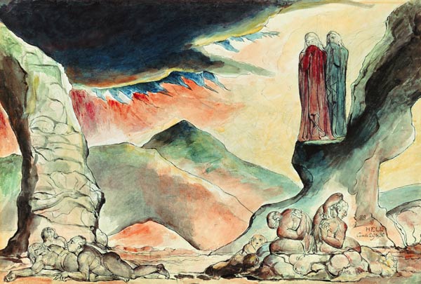 Song of the hell 29 & 30th end of the string to Dantes of divine comedy od William Blake
