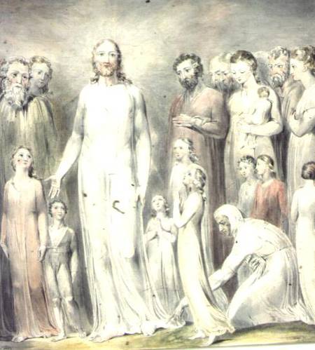 The Healing of the Woman with an Issue of Blood od William Blake