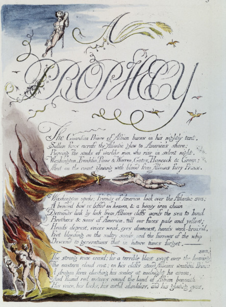 Illustration American Prophecy od William Blake