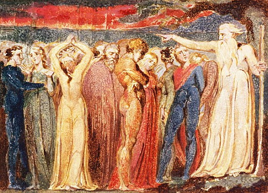 Joseph of Arimathea preaching to the inhabitants of Britain od William Blake