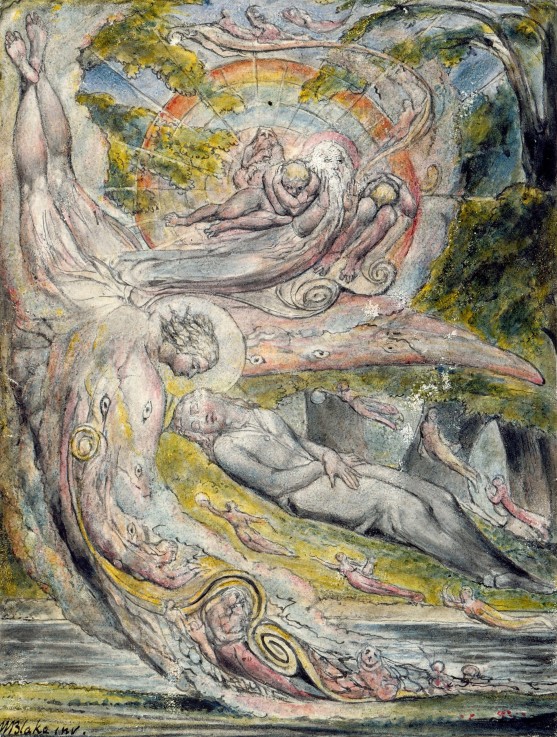 Mysterious Dream (from John Milton's L'Allegro and Il Penseroso) od William Blake