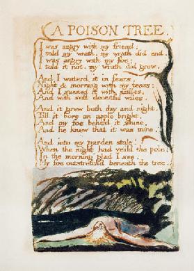 A Poison Tree, from Songs of Experience