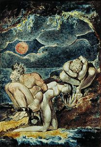 The vision of the children Albions. od William Blake
