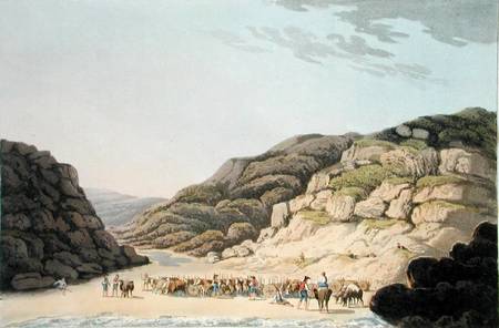 Creek of Maceira, from 'Sketches of the Country, Character, and Costume, in Portugal And Spain Made od William Bradford