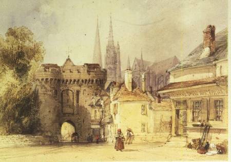 The Guillaume Gate, Chartres od William Callow