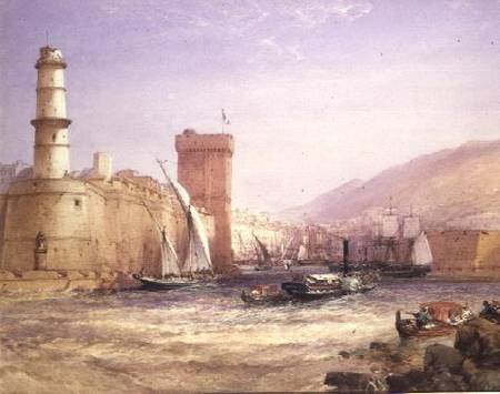 The Harbour, Marseilles od William Callow