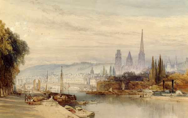 View of Rouen on the Seine od William Callow