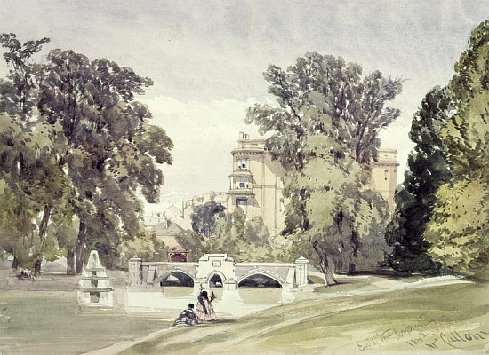 West End of the Serpentine, Kensington Gardens od William Callow
