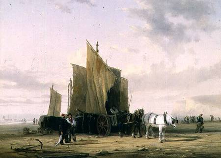 On The Coast at Yarmouth (one of a pair) od William Collins