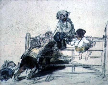 Sketch for 'Happy as a King' od William Collins