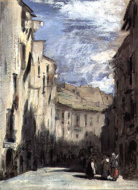 Street in Naples od William Collins
