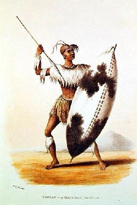 Lingap, a Matabili Warrior, illustration from ''Wild Sports of South Africa'' by W.C. Harris