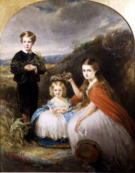 Portrait of the Middleton Children: Jessie Caroline (Colla) (b.1851) Alfred Harold (b.1857) and Alic od William Crawford