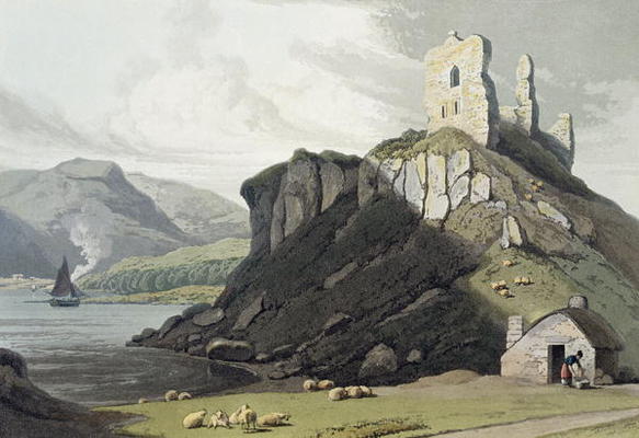 Arros Castle, Isle of Mull, from 'A Voyage Around Great Britain Undertaken Between the Years 1814 an od William Daniell