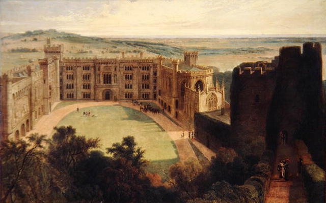 Arundel Castle from the Keep, 1823 (oil on canvas) od William Daniell