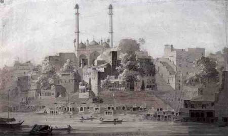 The Mosque at Benares od William Daniell