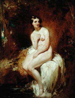 The Bather (oil on panel) od William Etty