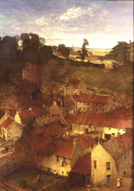 The Village of the Water of Leith from a Window in Rothesay Terrace od William Fettes Douglas