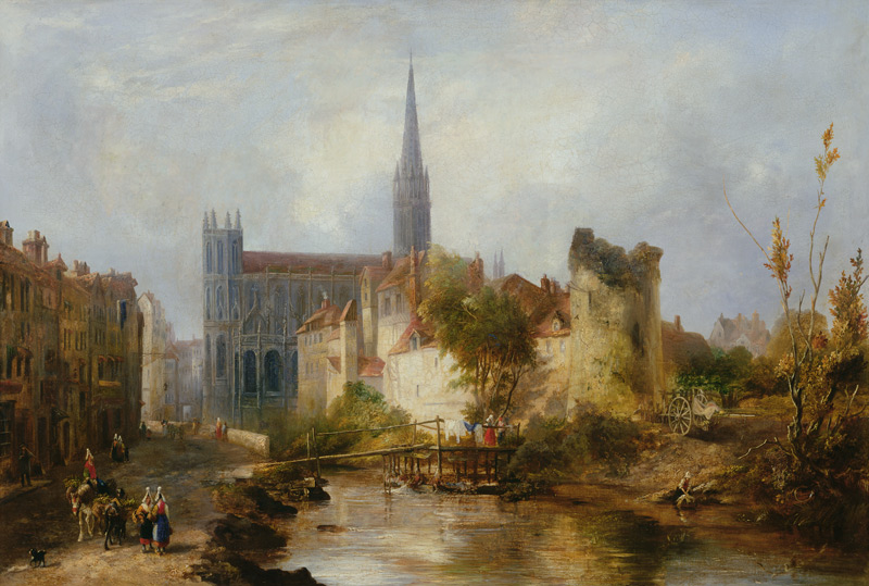 View of the Church of St. Peter, Caen od William Fowler