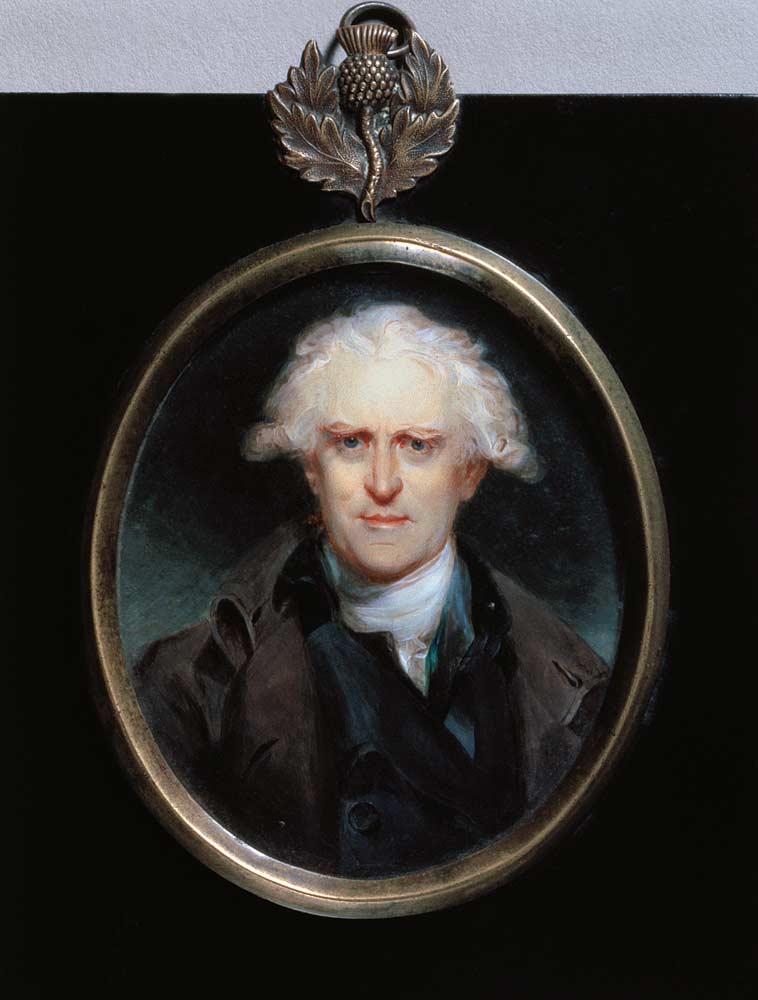Portrait Miniature of Paolo Pasquale (1725-1800) 1800 (w/c on card) od William Grimaldi
