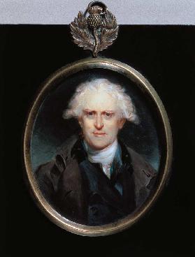 Portrait Miniature of Paolo Pasquale (1725-1800) 1800 (w/c on card)