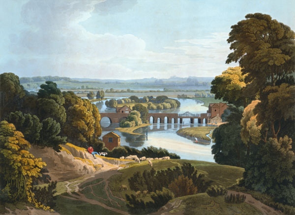 Caversham Bridge, near Reading od William Havell