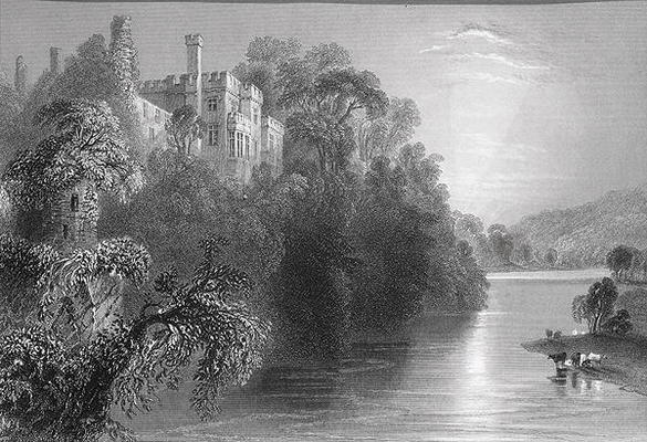Lismore Castle, Lismore, County Waterford, Ireland, from 'Scenery and Antiquities of Ireland' by Geo od William Henry Bartlett
