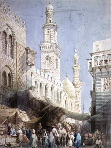 The Sharia El Gohargiyeh, Cairo od William Henry Bartlett