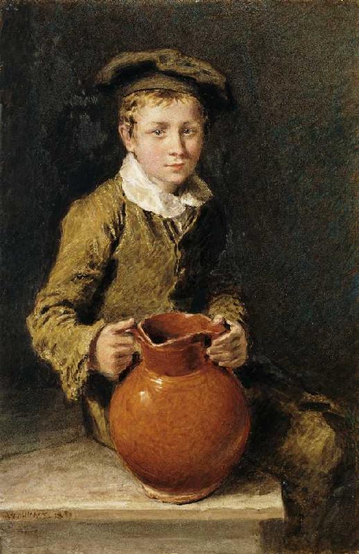 Junge mit einem Krug od William Henry Hunt