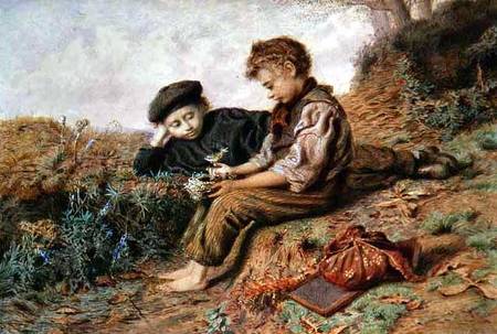 Schoolboys with a Stolen Nest od William Henry Hunt
