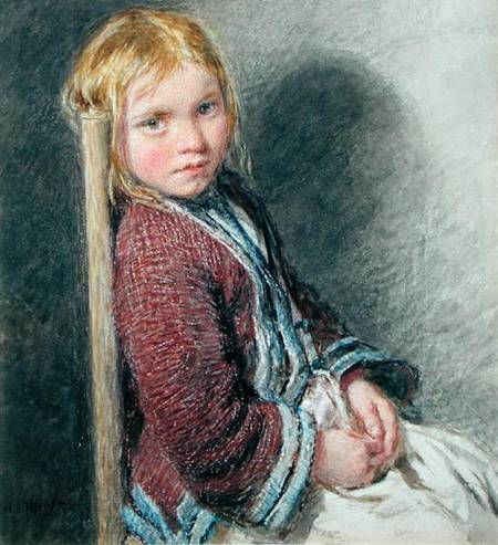 The Shy Sitter od William Henry Hunt