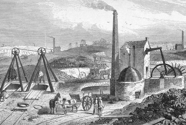Staffordshire Colliery from 'Cyclopaedia of Useful Arts & Manufactures', edited by Charles Tomlinson od William Henry Prior