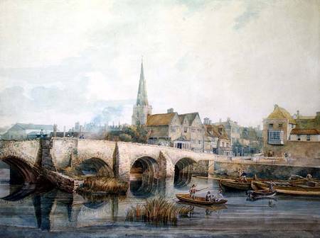 Bridge, Bedford od William Henry Pyne
