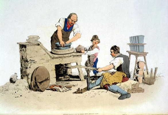 Potters, from 'Costume of Great Britain', published by William Miller, 1805 (colour litho) od William Henry Pyne