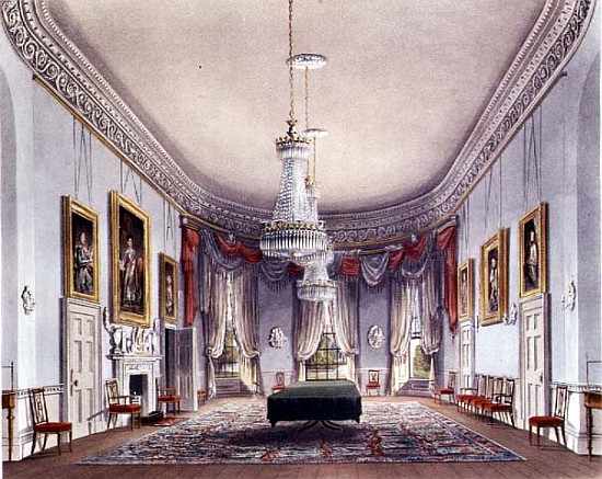 The Dining Room, Frogmore from Pyne''s ''Royal Residences'' od William Henry Pyne