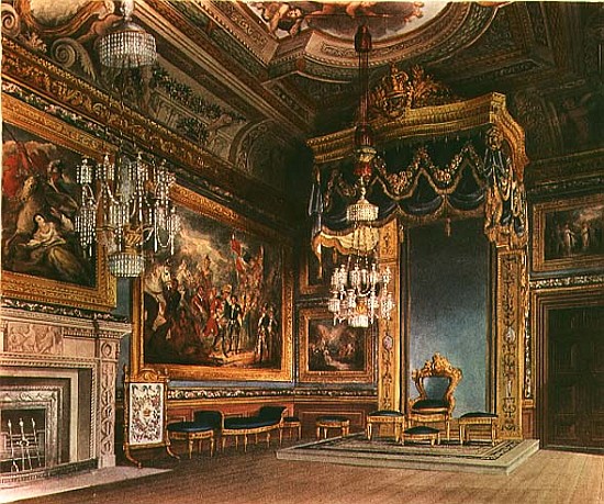 The King''s Audience Chamber, Windsor Castle from Pyne''s ''Royal Residences'' od William Henry Pyne