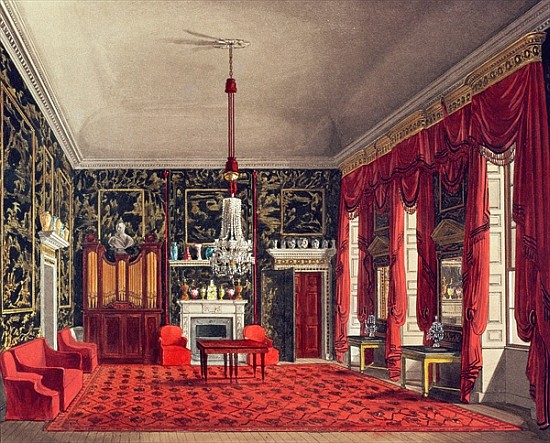 The Queen''s Breakfast Room, Buckingham House; engraved by Daniel Havell (1785-1826) from ''The Hist od William Henry Pyne